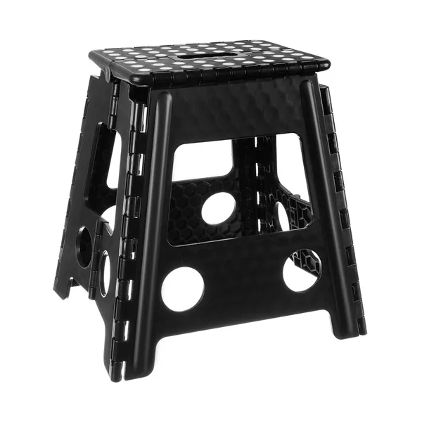Folding stool black and white 39cm