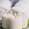 White cylinder candle - set of 8 | Buy online — Megaluks