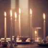 White taper candle - set of 40