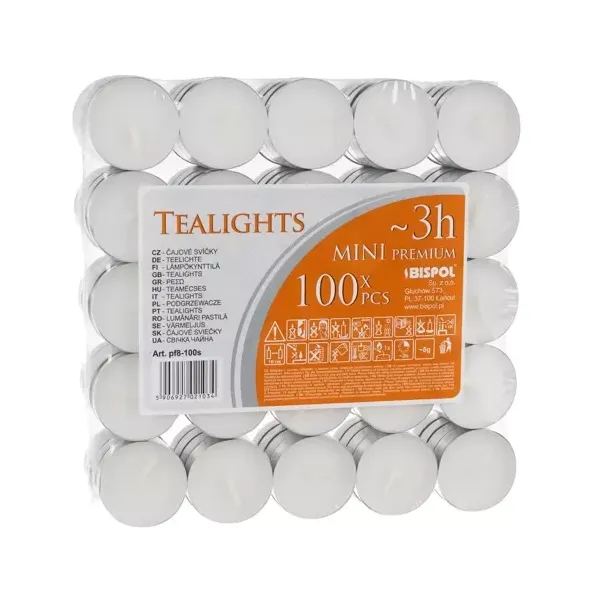 Candles/warmers 3h - set of 100pcs