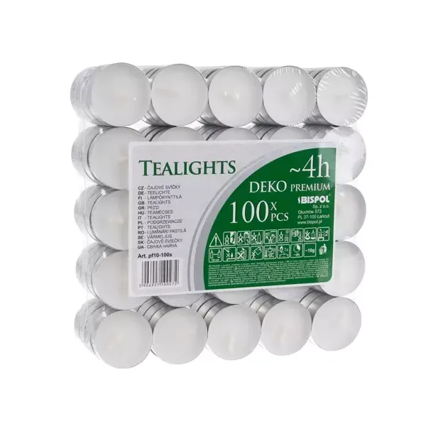 Candles/warmers 4h - set of 100pcs