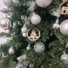 Wooden baubles - 10 pcs