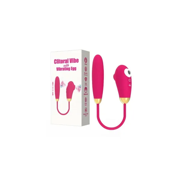 Divkārši Stimulējošs Vibrators VSCNOVELTY Rozā