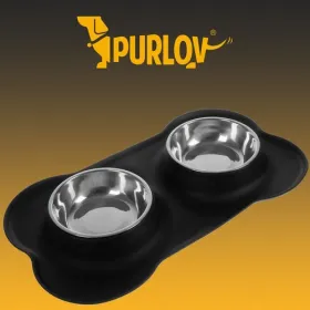 Dubultā bļoda - 450 ml Purlov 21632 | Pirkt tiešsaistē — Megaluks