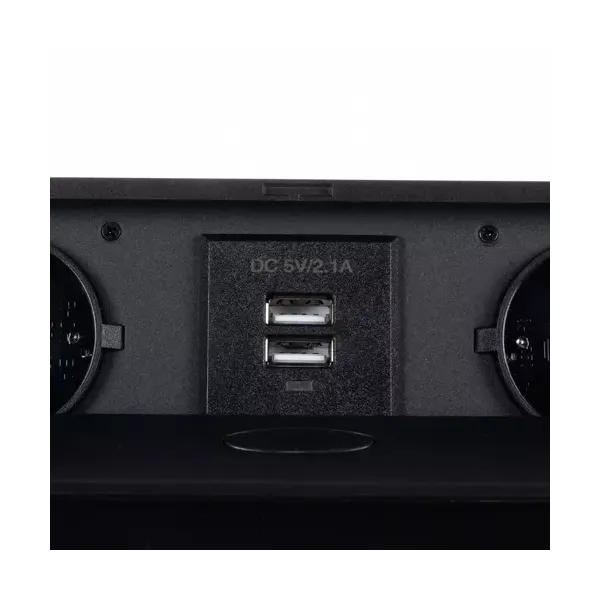 Izoxis 21446 double USB socket hidden in the countertop | Buy online — Megaluks
