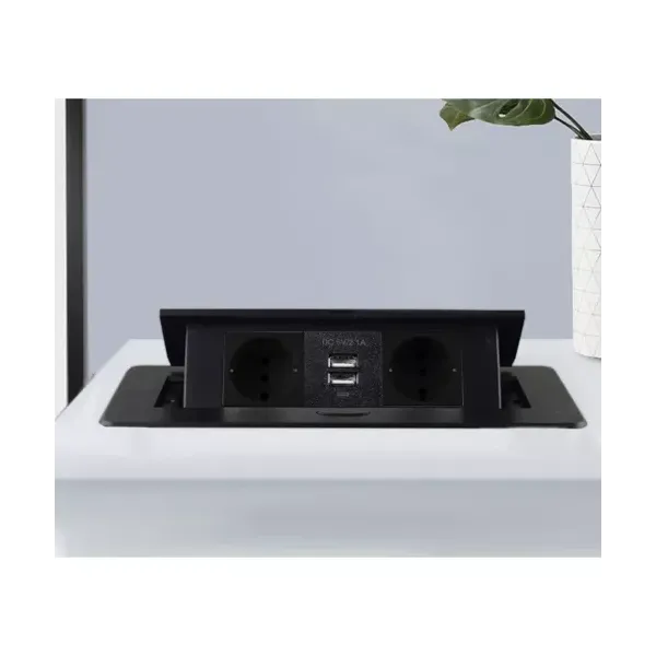 Izoxis 21446 double USB socket hidden in the countertop | Buy online — Megaluks