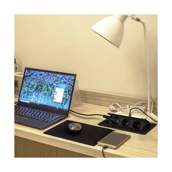 Socket hidden in the countertop - triple Izoxis 21659