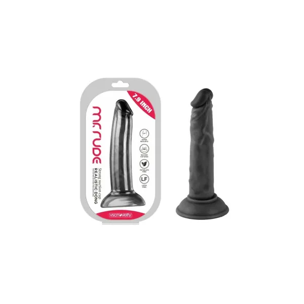 Realistinen dildo VSCNOVELTY Musta 20 cm