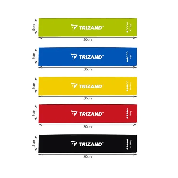 Exercise band set - 5pcs Trizand 21955