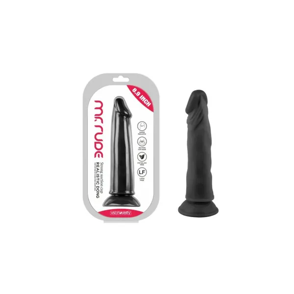 Reālistiskais Dildo VSCNOVELTY Melns 22,6 cm