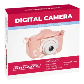 Digitālā kamera rozā Kruzzel AC22296 | Pirkt tiešsaistē — Megaluks