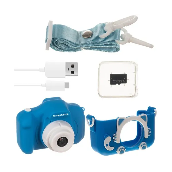 Digital camera blue Kruzzel AC22295 | Buy online — Megaluks