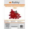 Cutlery case - Christmas trees 12 pcs. Ruhhy 22304