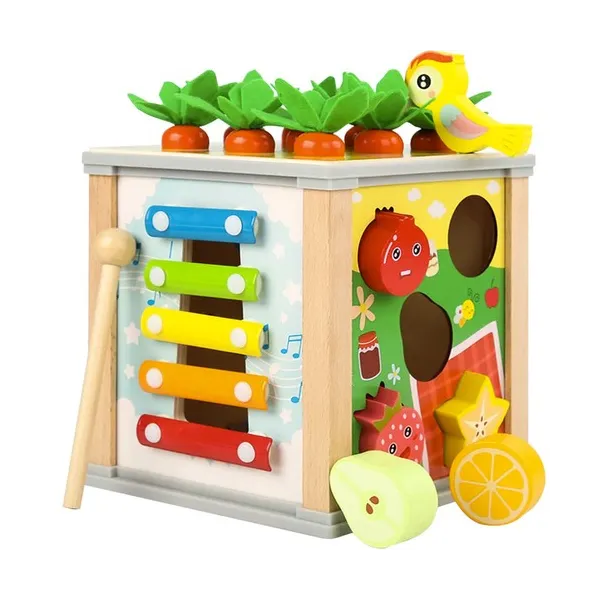 Wooden educational cube - Kruzzel sorter 22566 | Buy online — Megaluks