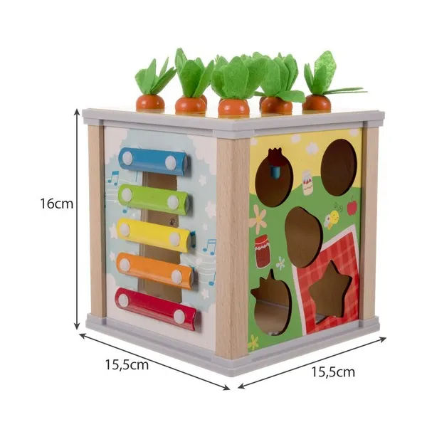 Wooden educational cube - Kruzzel sorter 22566 | Buy online — Megaluks