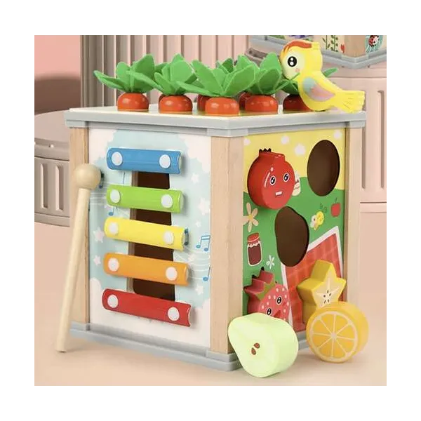 Wooden educational cube - Kruzzel sorter 22566 | Buy online — Megaluks