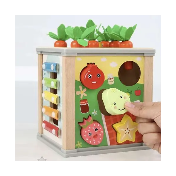 Wooden educational cube - Kruzzel sorter 22566 | Buy online — Megaluks