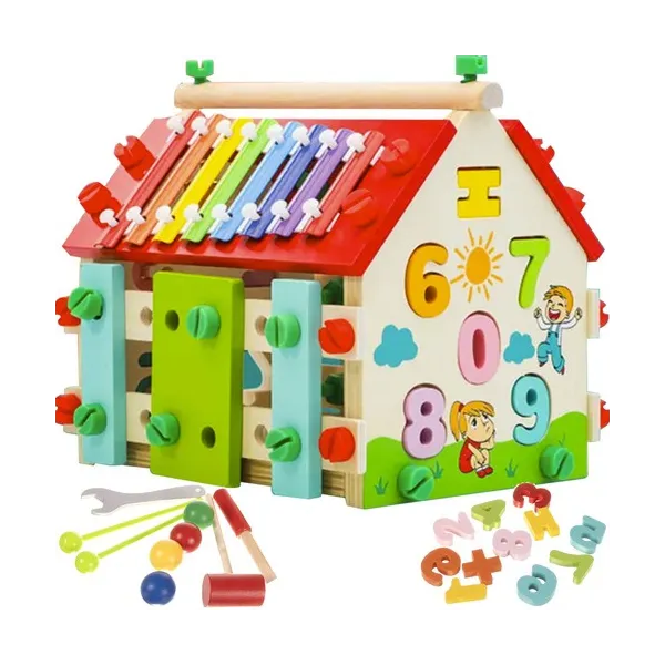 Wooden educational house Kruzzel 22564