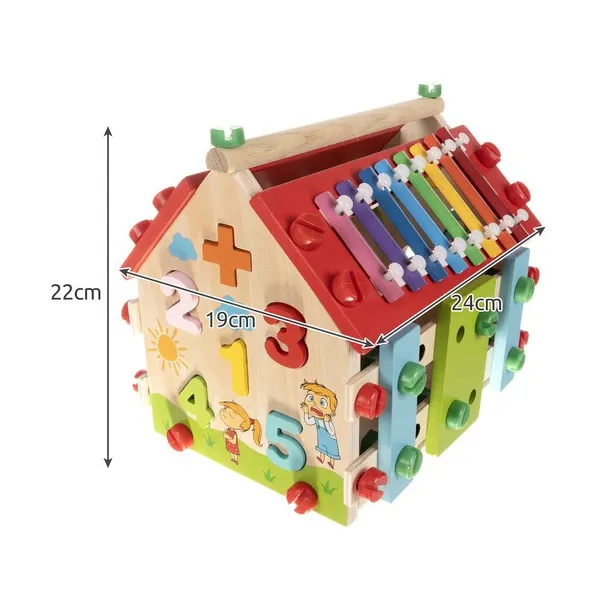 Wooden educational house Kruzzel 22564