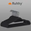 Clothes hanger 20pcs - black Ruhhy 22536 | Buy online — Megaluks