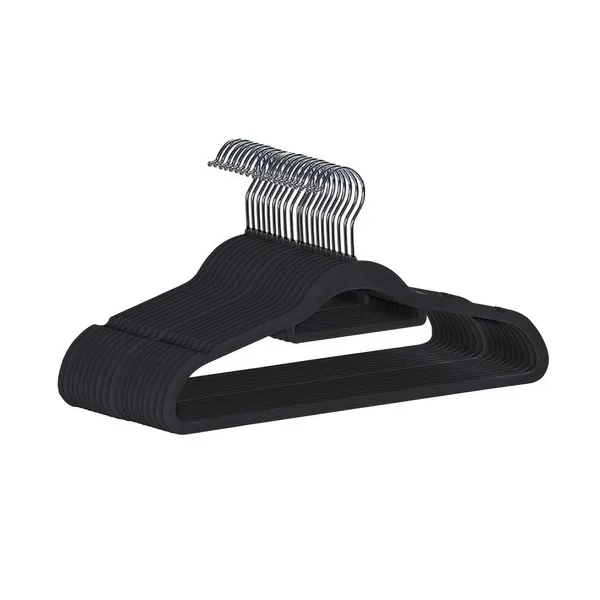 Clothes hanger 20pcs - black Ruhhy 22536 | Buy online — Megaluks