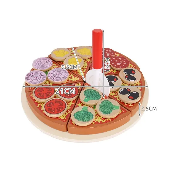 Wooden pizza - set 22471 | Buy online — Megaluks