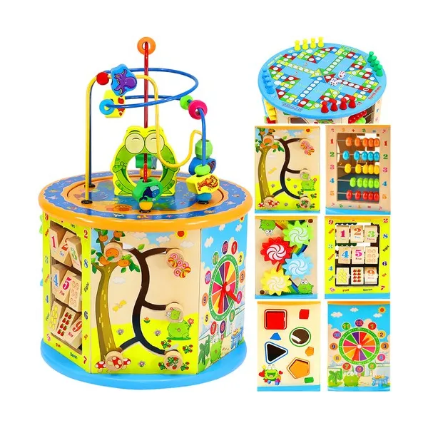 Wooden educational cube 22429 | Buy online — Megaluks