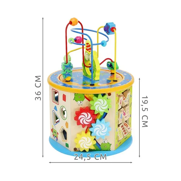 Wooden educational cube 22429 | Buy online — Megaluks