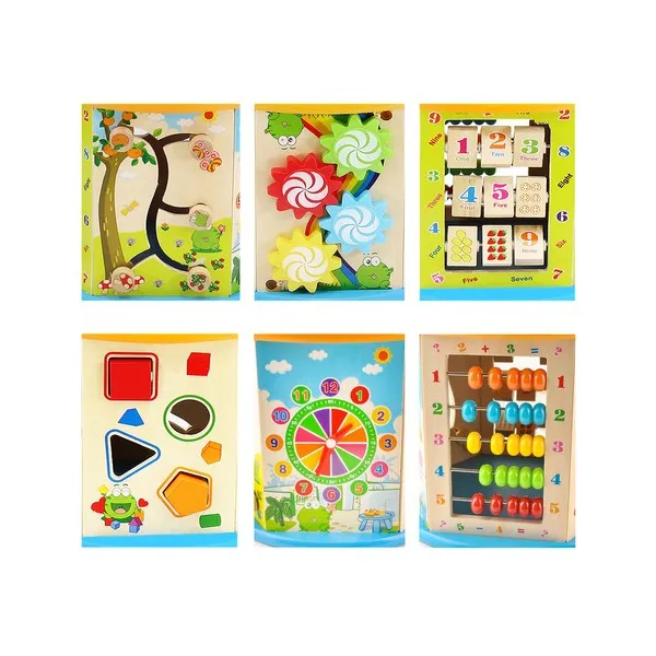 Wooden educational cube 22429 | Buy online — Megaluks