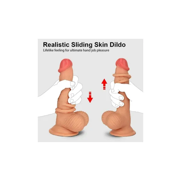 Realistinen dildo VSCNOVELTY TPE 17,8 cm