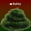 Christmas tree garland - green 6m Ruhhy 22308