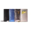 PURO GLAM Chain - Universal case for smartphones with 2 card slots w / gold chain XL (blue)