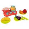 Vegetables and fruits for cutting with basket 22877