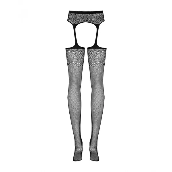 Zeķes ar Prievīti Obsessive S207 S/M/L Melns