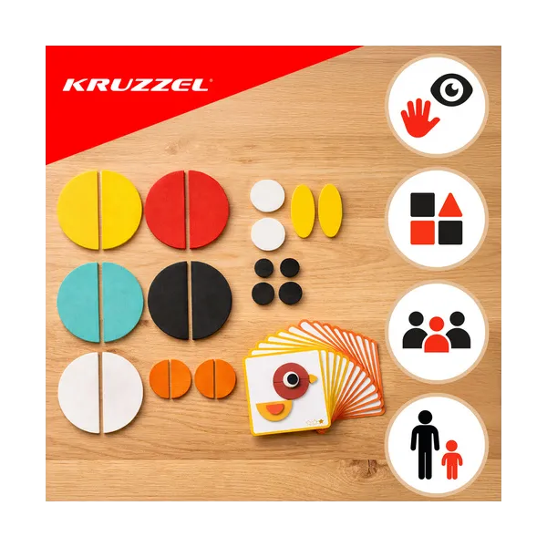 Wooden puzzle - Kruzzel puzzle 22426