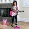 Guitar + microphone + amplifier pink 22407 | Buy online — Megaluks