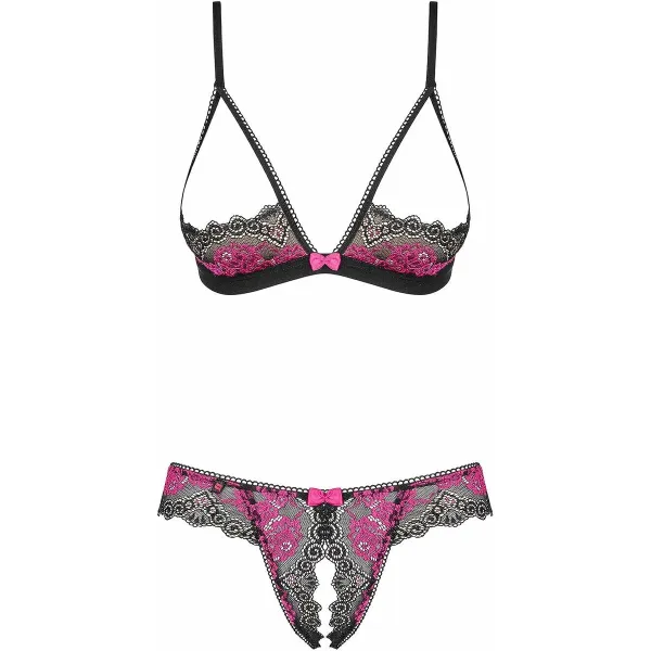 Underwear Set Obsessive Tulia Black L/XL