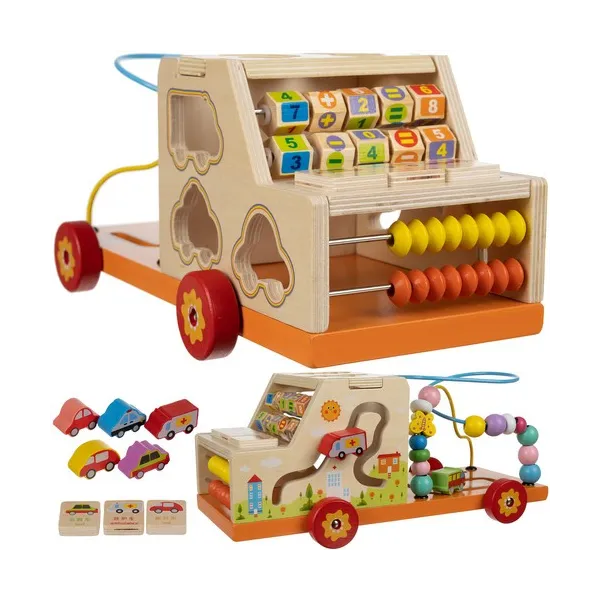 Wooden car sorter Kruzzel 22652