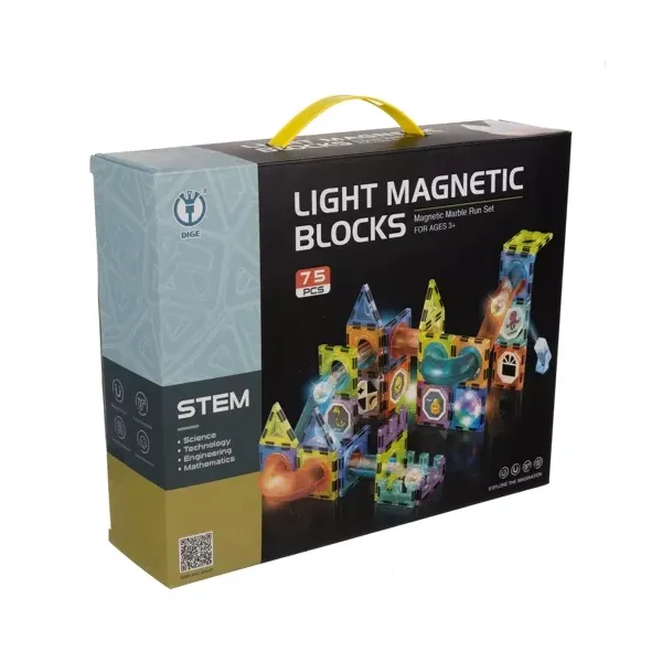 Magnetic blocks - track 77pcs Kruzzel 22684 | Buy online — Megaluks