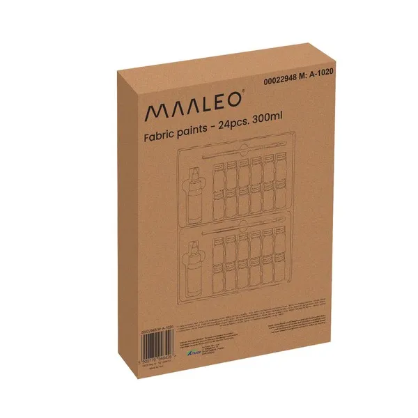 Audinių dažai - 24 vnt. 300 ml Maaleo 22948 | Pirkti internetu — Megaluks