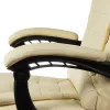 Office chair with footrest - beige Malatec 23287