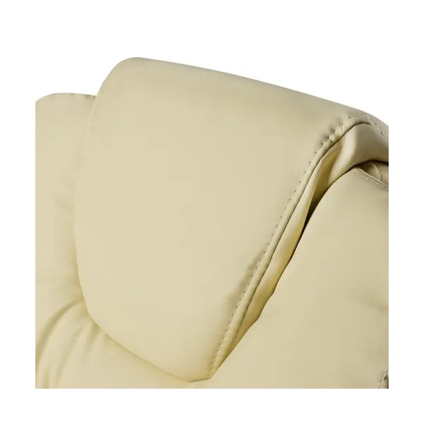 Office chair with footrest - beige Malatec 23287