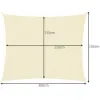 Sunshade sail 3x2m - beige Gardlov 23163
