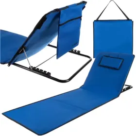 Beach mat with backrest + pillow Trizand 23617 | Buy online — Megaluks