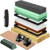 Sharpener for Kitchen Knives Chisels Water Stone Sharpening Stone + Strap RUHHY 23763
