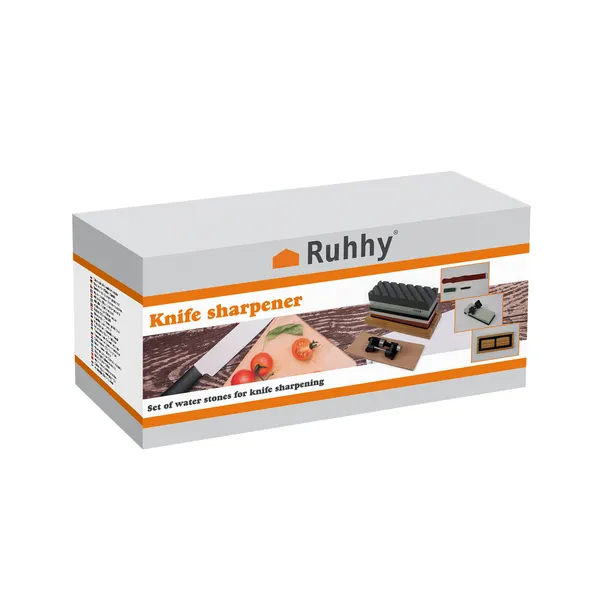Sharpener for Kitchen Knives Chisels Water Stone Sharpening Stone + Strap RUHHY 23763