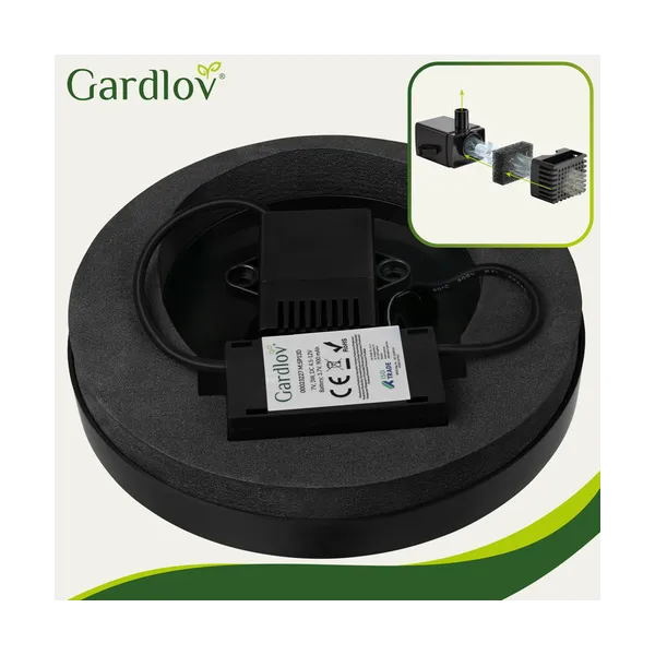 Solar garden fountain LED Gardlov 23227