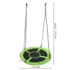 Swing stork's nest 100cm green-black 23514