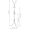 Seisev riidepuu 170cm - valge Ruhhy 23814 | Osta veebist — Megaluks