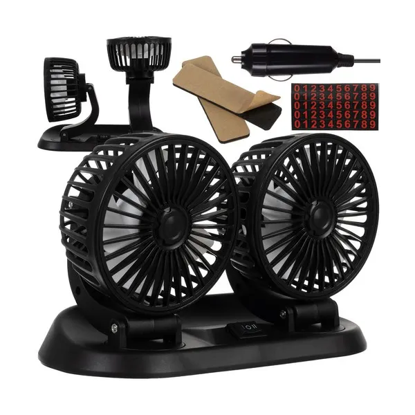Automašīnas ventilators 12V dubultais Xtrobb 23 | Pirkt tiešsaistē — Megaluks